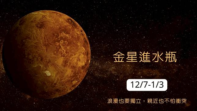 12/7-1/3金星進水瓶。圖取自蘇飛雅臉書