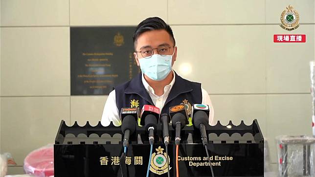 海關毒品調查科高級調查主任梁國威講述案情。