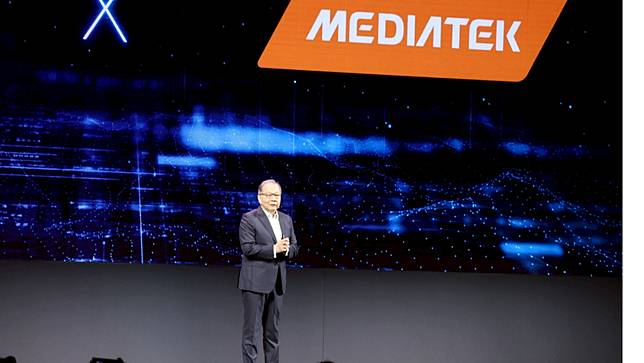 聯發科執行長蔡力行於computex演講。陳品佑攝