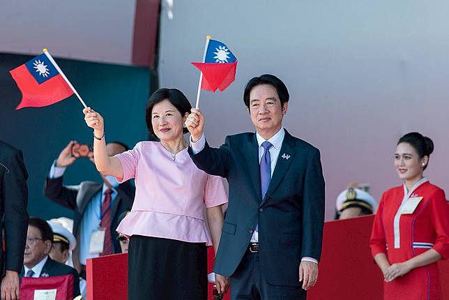 賴清德與第一夫人吳玫如 圖：總統府/提供