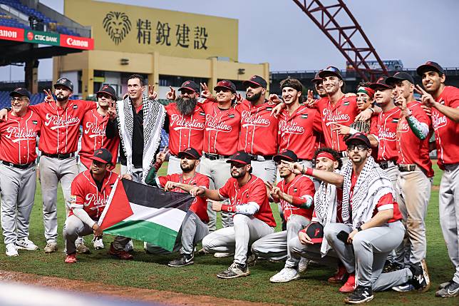 亞錦賽巴勒斯坦隊。中華棒協提供