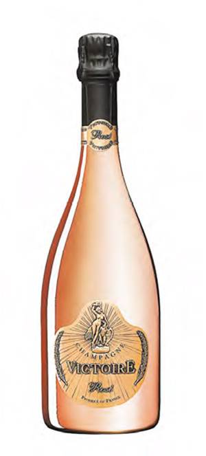 Champagne Victoire Rose Gold Brut限量版粉紅香檳$638（兩益提供）