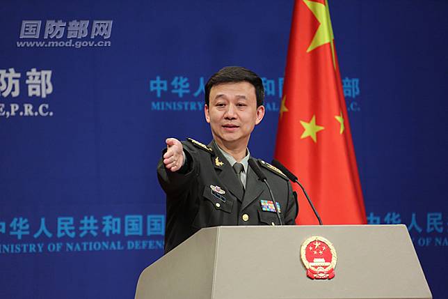 吳謙表示，搞台獨就是死路一條、搞武力對抗就是自取滅亡；台灣問題是中國內政，不容任何外來干涉。   圖：翻攝自中國國防部網站