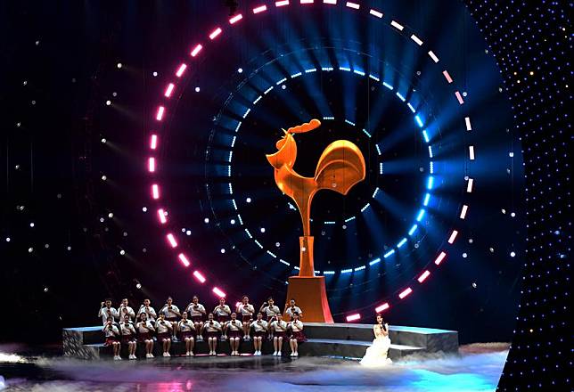 This photo taken on Nov. 13, 2024 shows the opening ceremony of the 2024 China Golden Rooster and Hundred Flowers Film Festival in Xiamen, southeast China's Fujian Province. (Xinhua/Wei Peiquan)