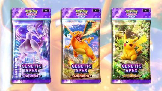 Pokemon TCG Pocket開局有3組超夢、噴火龍及皮卡丘卡包供選擇。