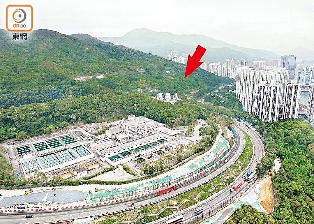 荃灣油柑頭港人首置住宅用地(箭嘴示)，上周截標反應冷淡。