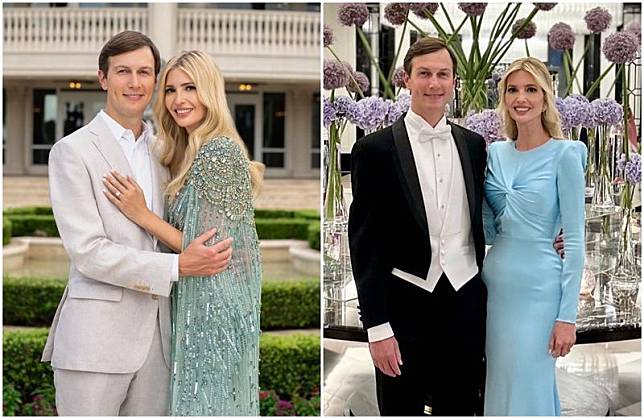 伊凡卡與丈夫庫許納已結婚14年，夫妻感情甜蜜。（翻攝Ivanka Trump IG）