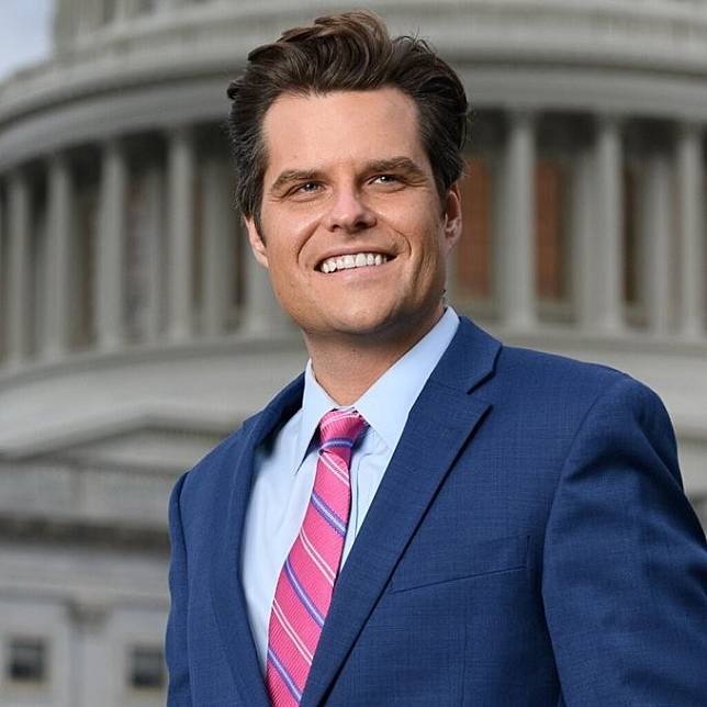 共和黨議員蓋茲 (Matt Gaetz II ) 。 圖：擷自X帳號@akafacehots