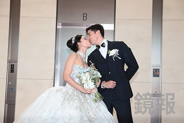 田舞陽與妻子郭佩晴。林煒凱攝