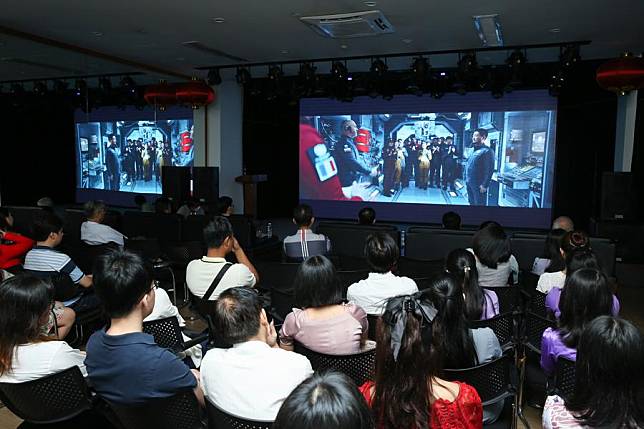 Participants attend the opening ceremony of the 2024 China Film Week at the China Cultural Center in Yangon, Myanmar, Sept. 20, 2024. (Xinhua/Myo Kyaw Soe)