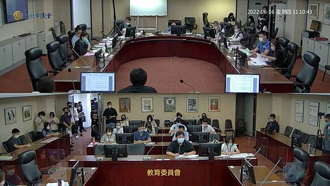 台北市議會教育委員會審查2023年台灣燈會追加預算案。(翻攝台北市議會網站)