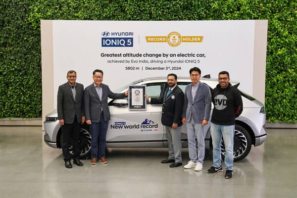 Hyundai IONIQ 5 takes part in GUINNESS WORLD RECORDS™ Title for the Greatest Altitude Change by an Electric Car