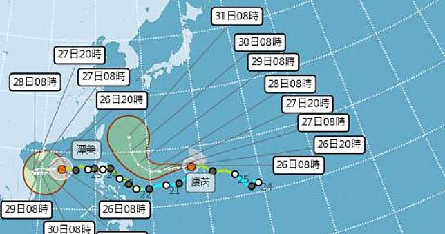 日本氣象廳預測「康芮將升級大型強颱」　恐更接近台灣