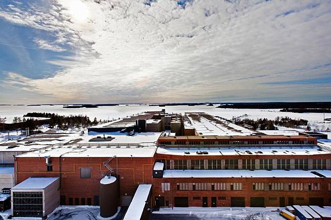 The picture shows the exterior of Google's data center in Hamina, located approximately 145 km east of the country's capital Helsinki. (Google/Handout via Xinhua)