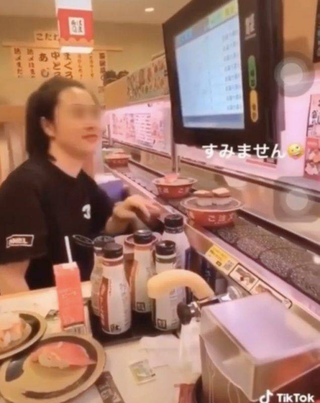 越南女在日本壽司店做出嘔心舉動