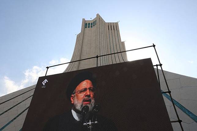 伊朗總統萊希的演說轉播被駭客打斷。路透社