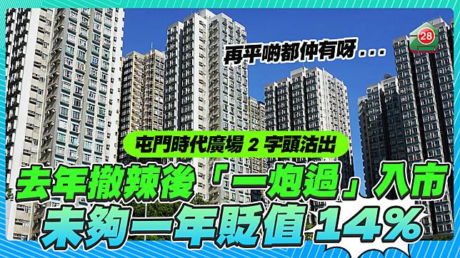 2字頭沽出｜去年撤辣後「一炮過」買屯門時代廣場 未夠一年貶值14%