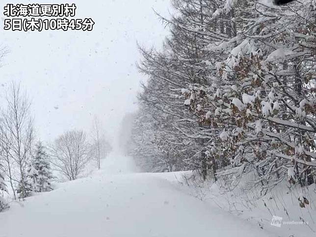 【北海道天氣】北海道下大雪！半日積雪已增加50cm