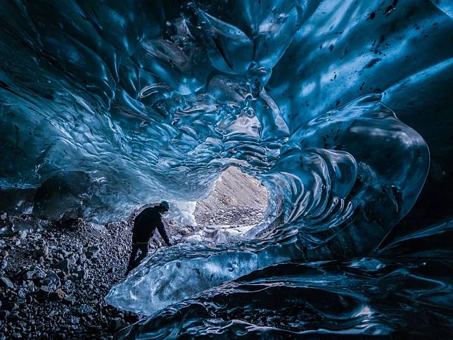 瓦特納冰川是幾乎每個去冰島的遊客會安排一遊的地方，冰川藏著奇幻冰洞與健行路竟，景觀絕美。   圖：謝佳真／攝
