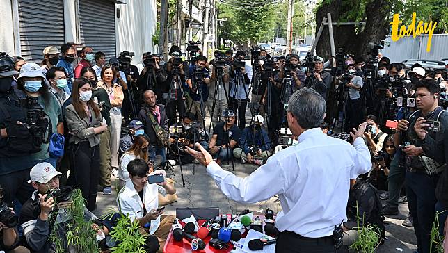 ‘ชูวิทย์’ นำเยาวชนร่วมกิจกรรมตัดต้นกัญชา ต่อต้าน ‘กัญชาเสรี’