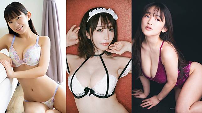 TSE學服祭「合法蘿莉」長澤茉里（左起）、「性感空手道女王」清水藍里、「東洋乳神」天木純。（圖／TSE提供）