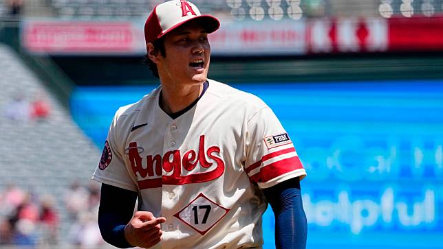 大谷翔平差點達成「完全打擊」。美聯社