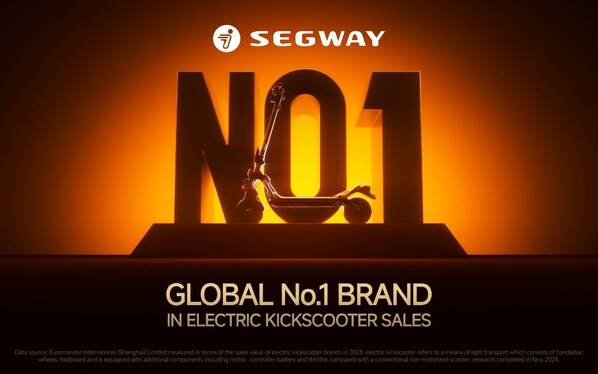 Segway, global No.1 brand in electric kickscooter sales.