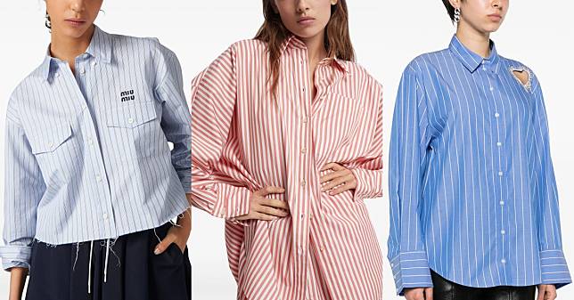 「直條紋襯衫」是衣櫃百搭款！MiuMiu 經典、 Brunello Cucinelli 俐落...還有「這幾件」設計師品牌萬元不到就能入手