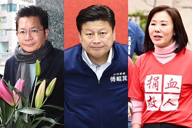 吳春城（左）、傅崐萁（中）、李彥秀（右）近日陷入政治獻金及利益衝突爭議，引發討論。（合成畫面／陳愷巨、張哲偉攝）