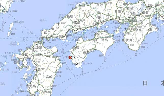▲日本發生規模6.4地震。（圖／翻攝自日本氣象廳）