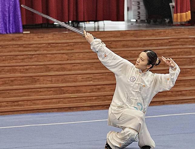 全運會武術項目，南市選手劉佩勳，十六日抱回武術套路太極拳/太極劍全能金牌，也是南市在全運會的第二面武術金牌。（全運會提供）