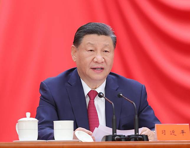 Chinese President Xi Jinping, also general secretary of the Communist Party of China Central Committee and chairman of the Central Military Commission, attends a meeting conflating the national sci-tech conference, the national science and technology award conference, and the general assemblies of the members of the Chinese Academy of Sciences and the Chinese Academy of Engineering at the Great Hall of the People in Beijing, capital of China, June 24, 2024. Xi delivered an important speech at the meeting here on Monday. (Xinhua/Yao Dawei)