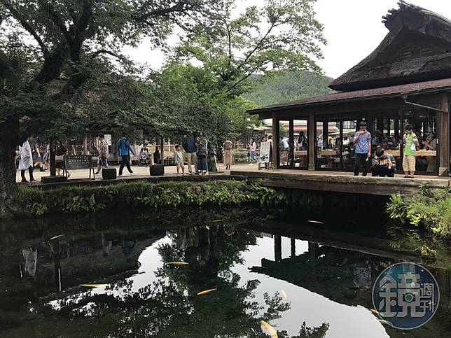 富士山知名景觀「忍野八海」的池塘因為太多遊客喜歡丟硬幣，造成環境問題。（資料照）
