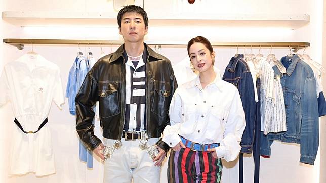 傅孟柏（左）、莫允雯（右）現身時尚活動。莊宗達攝