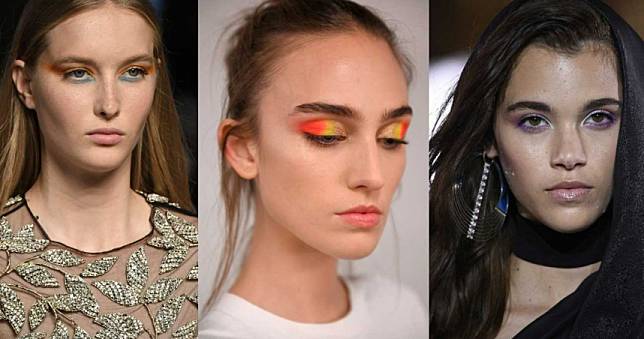 2020春夏最新眼妝畫法出爐！單色太無聊、漸層暈染不夠看　就是要這樣的對比色才時髦！