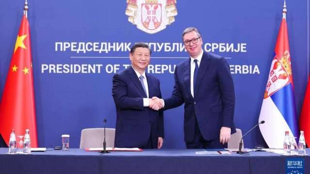 中國和塞爾維亞發布12點聯合聲明 塞方重申不與台灣官方往來