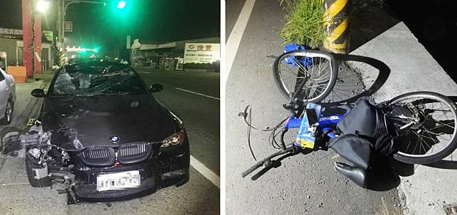 18歲單車騎士橫越馬路和BMW跑車迎頭撞上拋飛殞命
