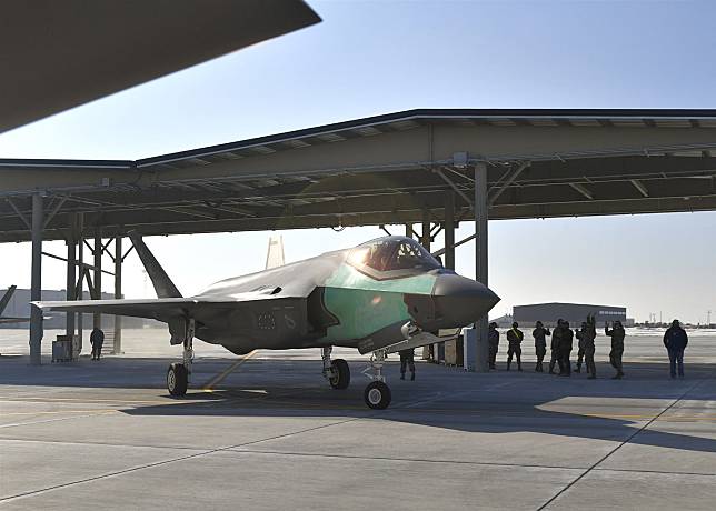  美國空軍公開首架經拼接修復而成的「科學怪鳥」F-35A。 （取自第388戰鬥機聯隊網站） 