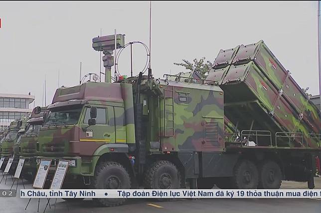 越南海軍第679旅裝備的VCM-B陸基反艦飛彈系統，近期在媒體報導中曝光。（取自臉書）
