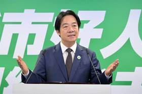 賴清德從上任以來，頻繁強調「台灣主權獨立、來兩岸政權互不隸屬」，有美國學者認為這是「去模糊化」的做法。（資料照片／張哲偉攝）