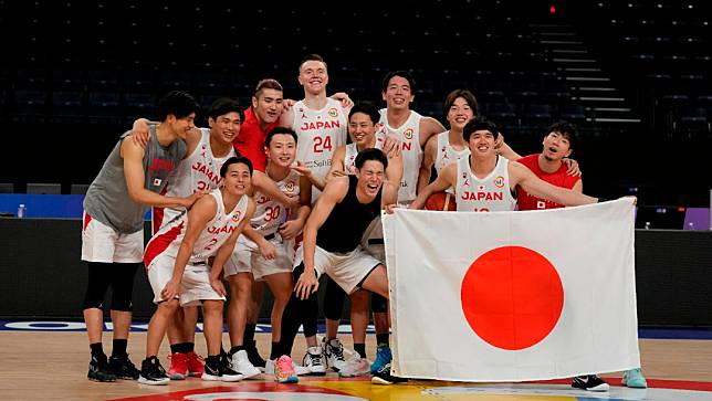 日本男籃晉級奧運。美聯社