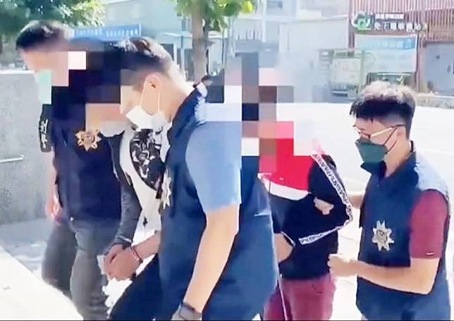 屏東市發生的警匪追逐21槍響，警方緝捕兩名嫌犯到案。（記者毛莉翻攝）