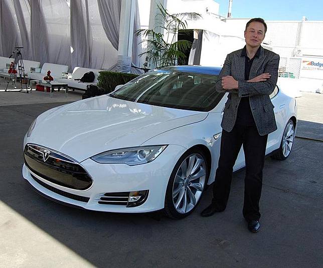 特斯拉股價狂漲，使得執行長Elon Musk成為世界第4大富豪。（Wiki／Maurizio Pesce）
