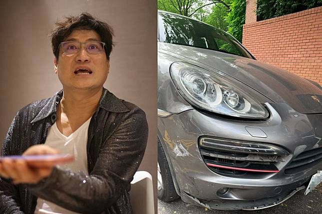 楊哲17日驚傳發生嚴重車禍。左圖劉耀勻攝、右圖楊哲提供