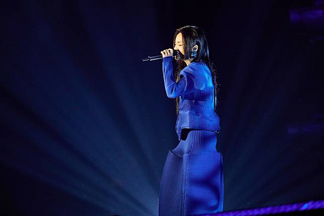 徐佳瑩在廣州演唱會深情獻唱。 亞神音樂提供