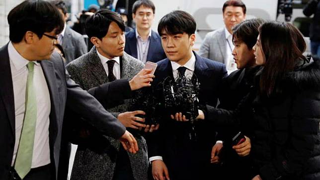南韓團體BIGBANG前成員勝利遭揭露劈腿2女。路透社