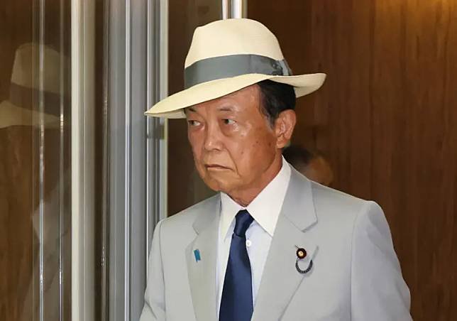 ▲前日相麻生太郎8日出席在東京舉行的台灣國慶活動，稱呼台灣為國家。（圖／美聯社／達志影像）