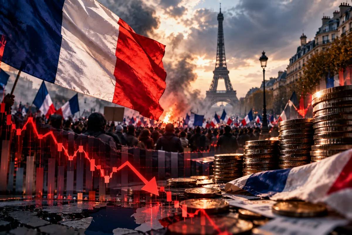 France : flambée des taux de l'OAT et tensions sociales