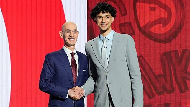 NBA／2024選秀狀元出爐！ 老鷹指名19歲前鋒里薩謝 （圖／AP Photo)）