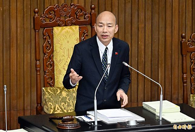 立法院長韓國瑜朝野協商不成宣布散會。(資料照)